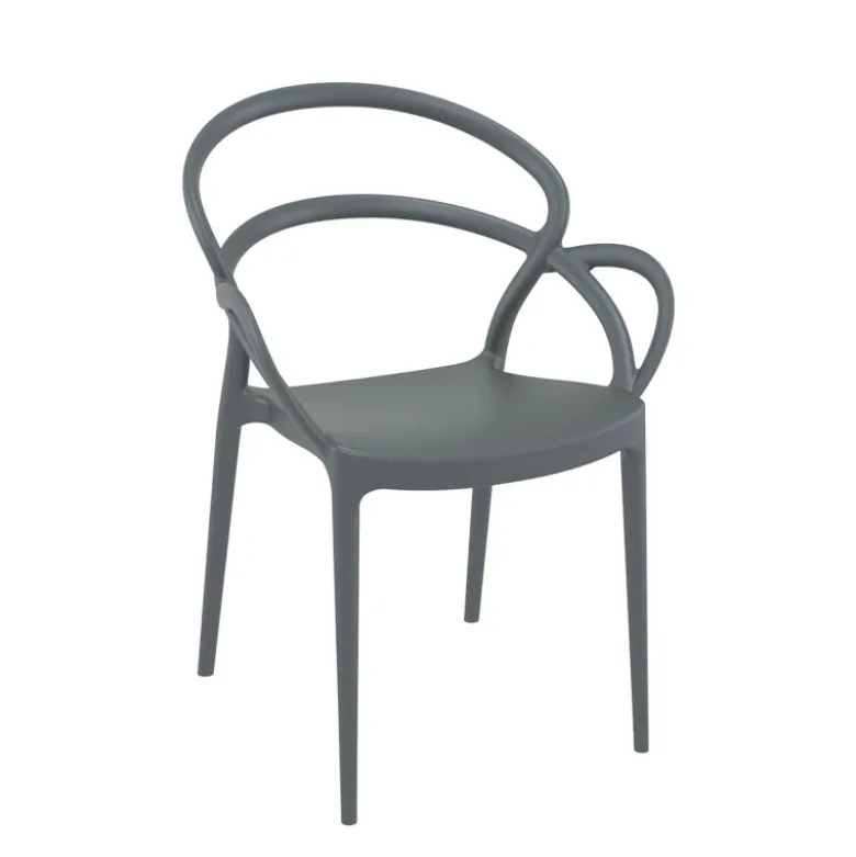 Mila Fauteuil design empilable en polypropylène