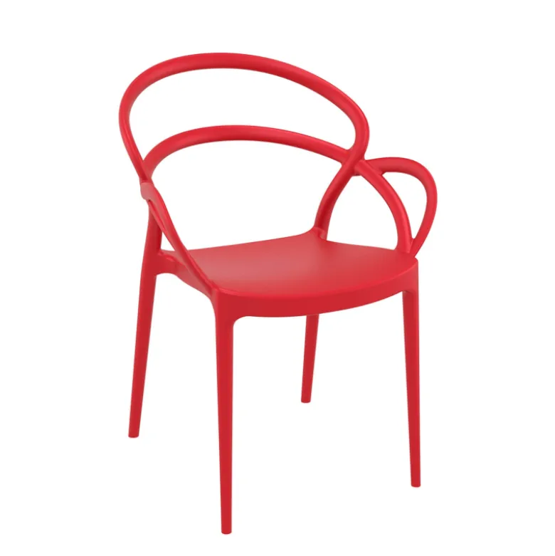 Mila Fauteuil design empilable en polypropylène