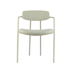 Mirror Chaise moderne en tissu avec accoudoirs et pieds en métal