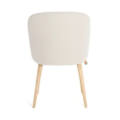 Neo Mobitec ® Chaise cosy confortable en tissu et pieds bois
