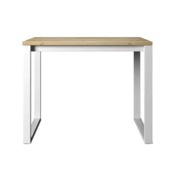 Neox Table snack en stratifié pieds forme traineau en métal faible profondeur
