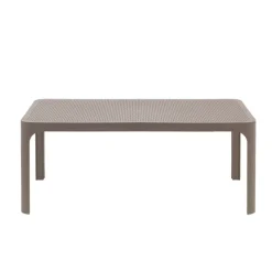 Net Table basse de jardin moderne avec plateau micro perforé 100 x 60 cm