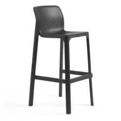 Net Tabouret haut empilable en polypropylène