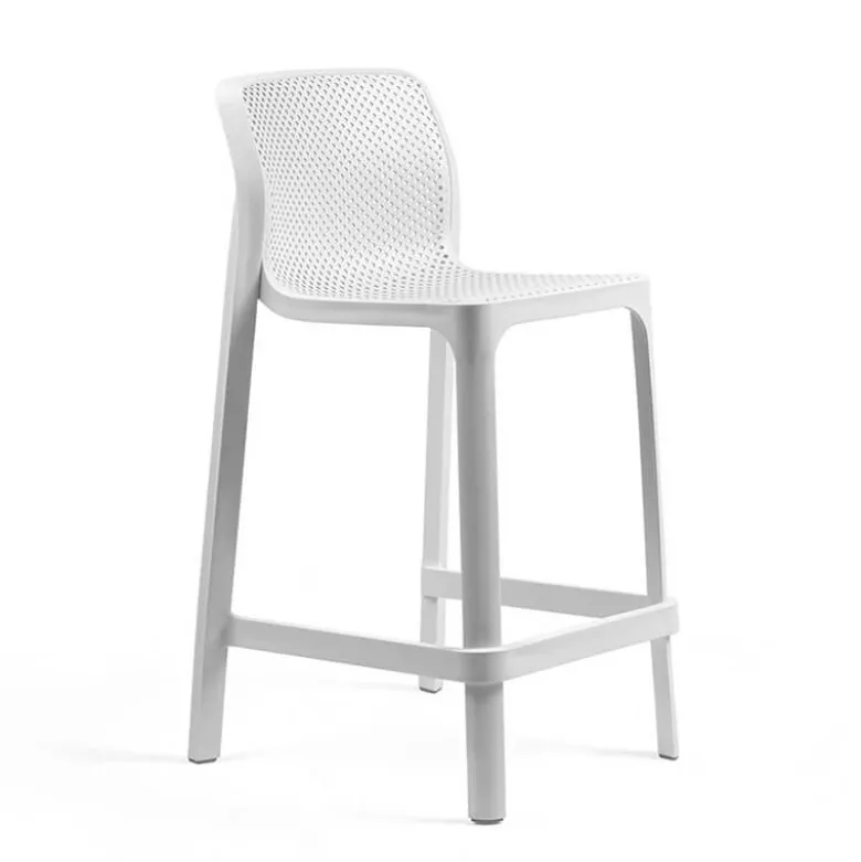 Net Tabouret haut empilable en polypropylène