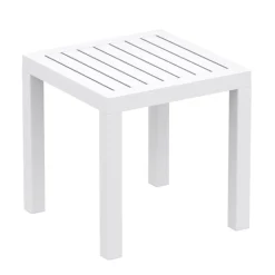 Ocean Side Table basse d’appoint carrée en résine pour jardin