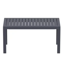Ocean Table basse de jardin en résine rectangulaire