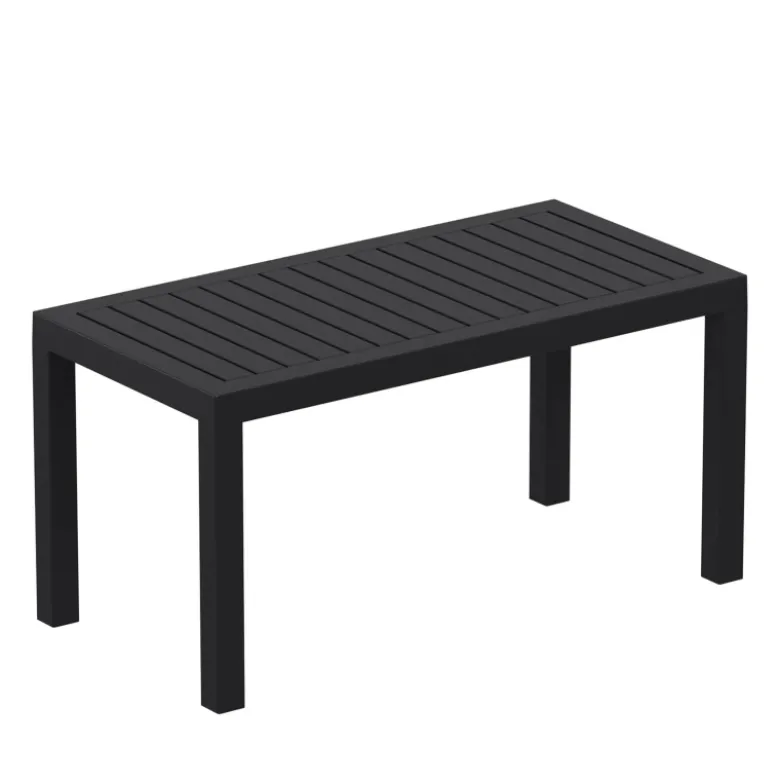 Ocean Table basse de jardin en résine rectangulaire