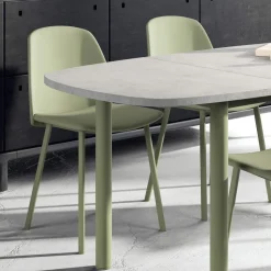 Olivia Chaise tendance rembourrée en simili avec pieds en métal