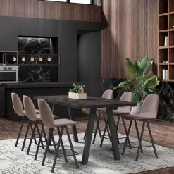 Ona Tabouret snack en tissu style moderne