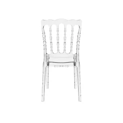 Opera Chaise Napoléon empilable revisitée en polycarbonate transparent