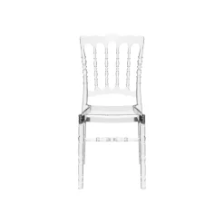 Opera Chaise Napoléon empilable revisitée en polycarbonate transparent
