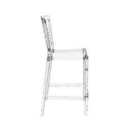 Opera Tabouret snack empilable style Napoléon en polycarbonate transparent