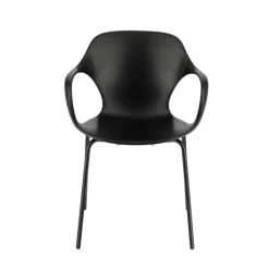 OPS ! Connubia© Fauteuil design italien empilable en polypropylène avec pieds en métal