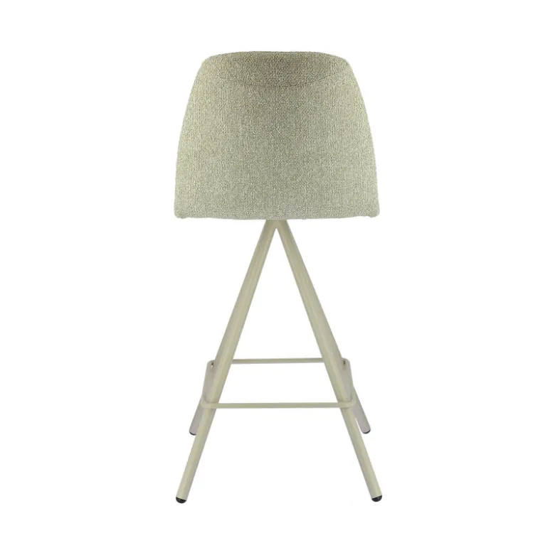 Osaka Tabouret snack moderne en tissu et pieds métal
