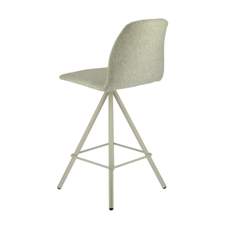 Osaka Tabouret snack moderne en tissu et pieds métal