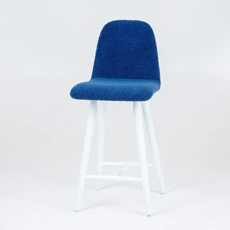 Pandora Tabouret snack en tissu et pieds en bois massif
