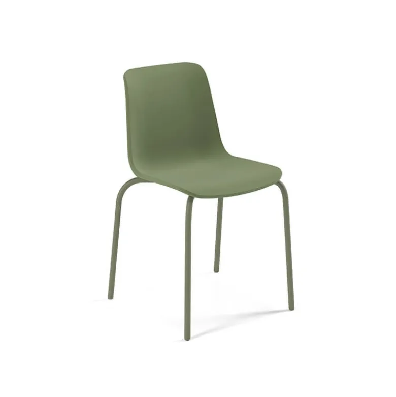 Paris Chaise empilable en polypropylène et métal