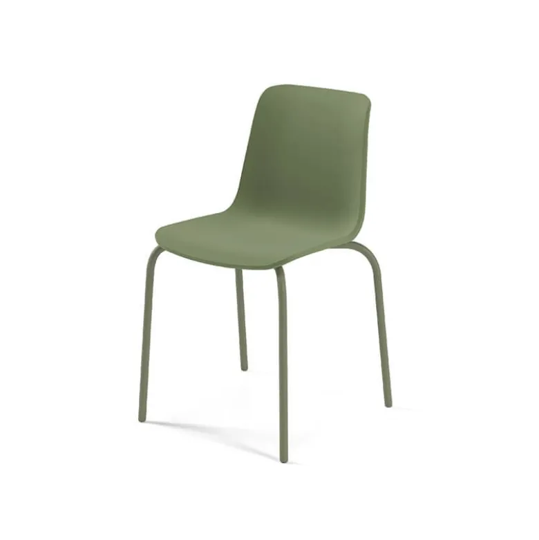 Paris Chaise empilable en polypropylène et métal