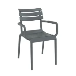 Paris Fauteuil moderne empilable en polypropylène