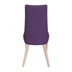 Park Chaise contemporaine en tissu et pieds bois