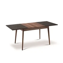 Paul Table extensible en bois et en céramique