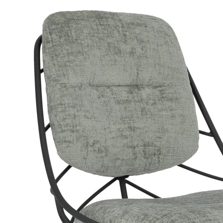PaulineChaise design confortable pivotante en tissu
