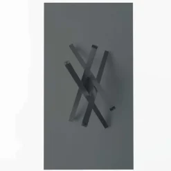 Péchino Midj® Table design en verre trempé et piétement mikado en métal