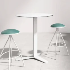 Peliccan Table snack ronde moderne en verre