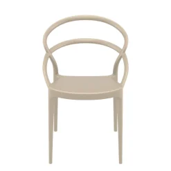 Pia Chaise tendance empilable en polypropylène
