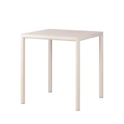 Piave Table de jardin carrée en stratifié avec pieds en aluminium