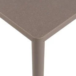 Piave Table de jardin carrée en stratifié avec pieds en aluminium