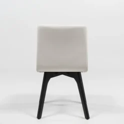 Plaza Chaise de salle à manger scandinave en synthétique et bois