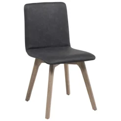 Plaza diamant Chaise de séjour scandinave matelassée en synthétique et bois