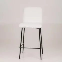 Plaza Tabouret snack moderne en tissu et pieds en métal