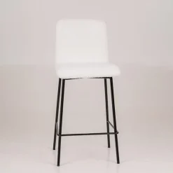 Plaza Tabouret snack moderne en tissu et pieds en métal