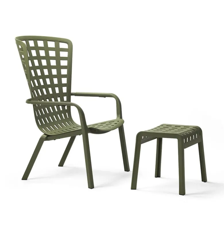 Poggio Tabouret bas design empilable en polypropylène