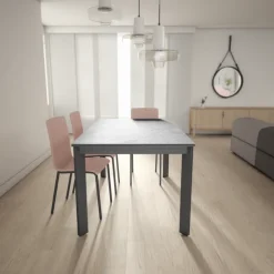 Poker Table extensible Dekton pieds métal