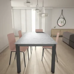 Poker Table extensible Dekton pieds métal