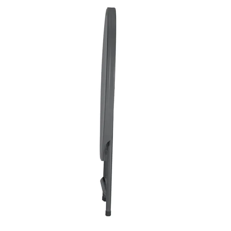 PraxisTable pliante ronde gris foncé