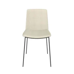 Primera Chaise moderne tissu et pieds métal
