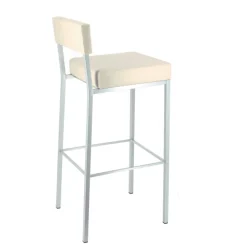 Quinta Tabouret de bar moderne en métal et simili