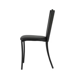 Reina Chaise de cuisine contemporaine en métal et simili