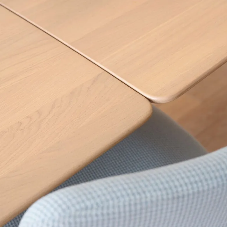 Rennes Mobitec® Table en bois massif extensible pieds épingle