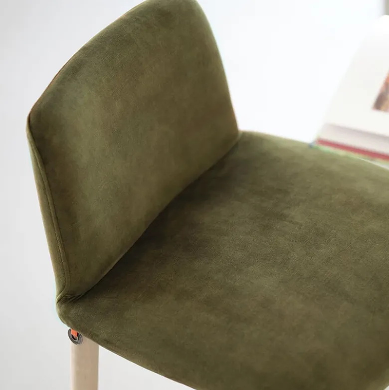 Rob C05 Mobitec® Tabouret snack en tissu et bois massif