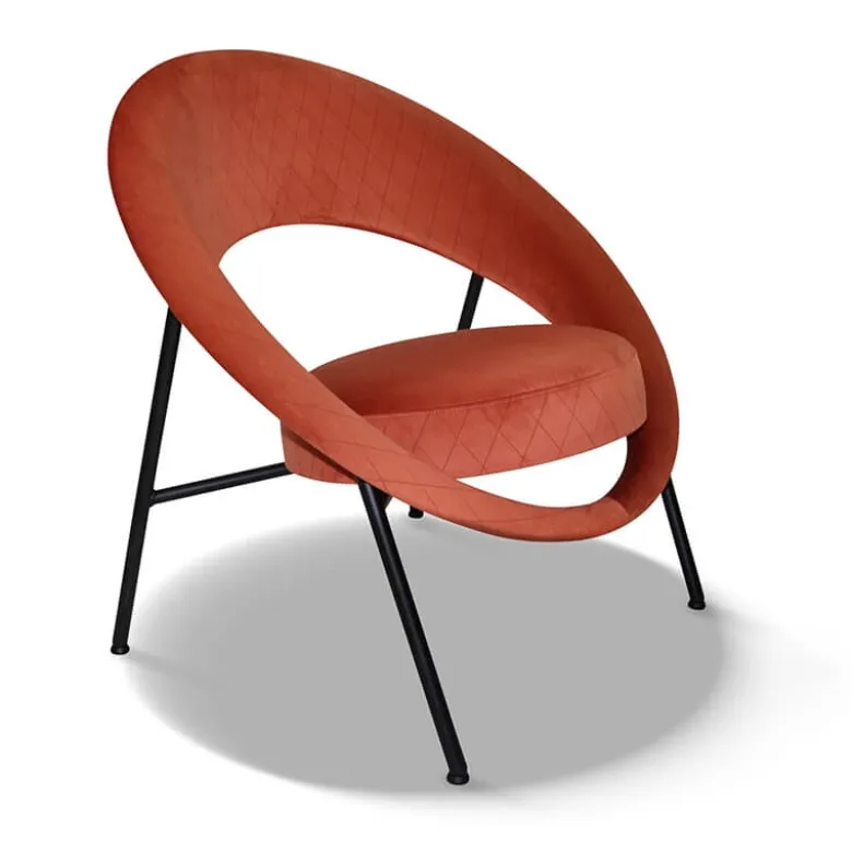Saturn Fauteuil design en tissu fabriqué en France