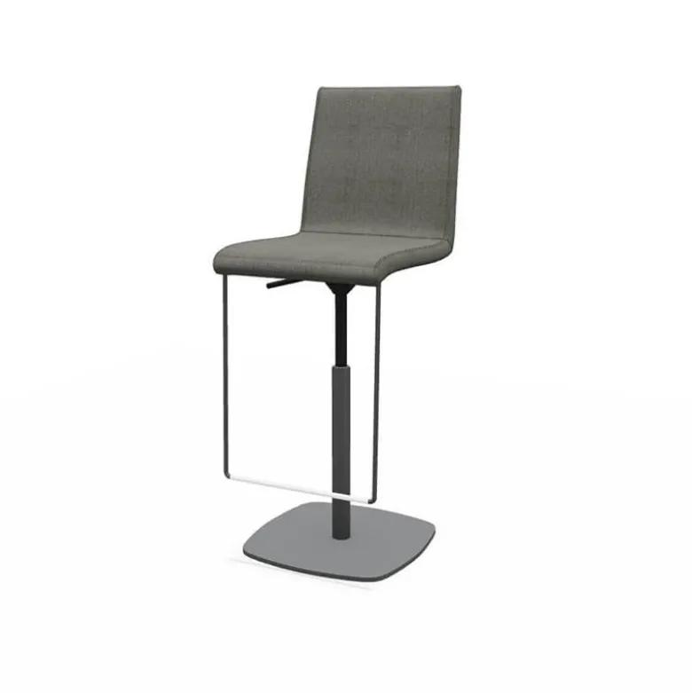 Sherpa Tabouret haut réglable et pivotant en tissu fabriqué en Belgique