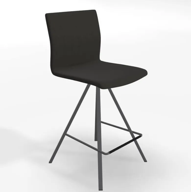 Silva Tabouret snack design tissu et métal