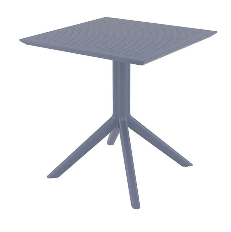 Sky Petite table carrée en résine