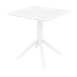 Sky Petite table de jardin carrée en résine