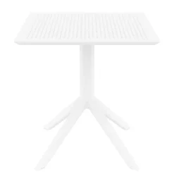 Sky Petite table de jardin carrée en résine